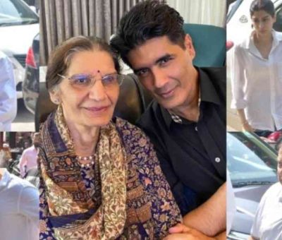 Celebrities Visit Manish Malhotra to Offer Condolences After Mother’s Passing