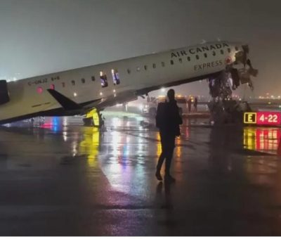 LaGuardia Airport Plane Collision: Air Canada Aircraft Hits Fire Truck, Chaos Ensues