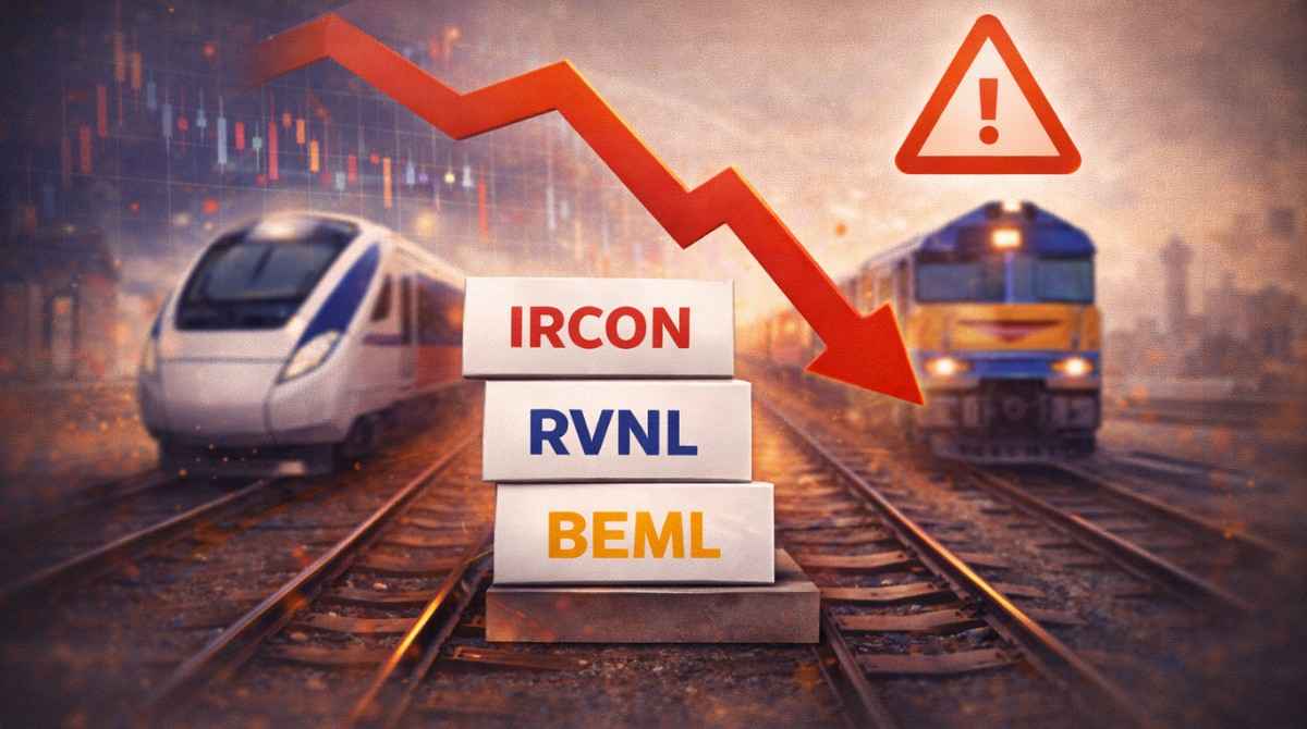 Railway Stocks Decline on March 9 as IRCON, RVNL and BEML Face Selling Pressure