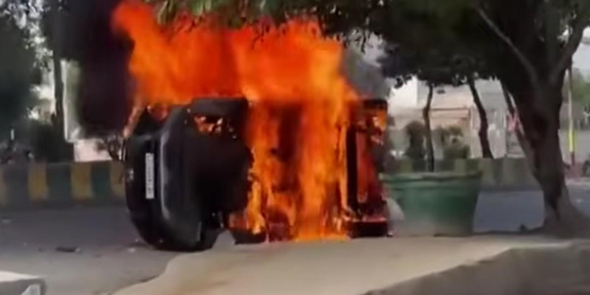 Urgent Update: Noida Protest Violence Erupts Over Salary Dispute, Vehicles and Property Damaged